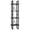 Raft din metal si pal, Loggia 82 Negru, l40xA30xH140 cm (1)