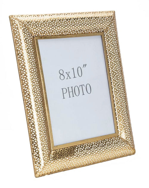 Rama foto decorativa din metal, Glam Holes Auriu, 31 x 36 cm