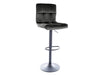 Scaun de bar tapitat cu stofa si picioare metalice, C105 Velvet Negru, l42xA39xH96 cm