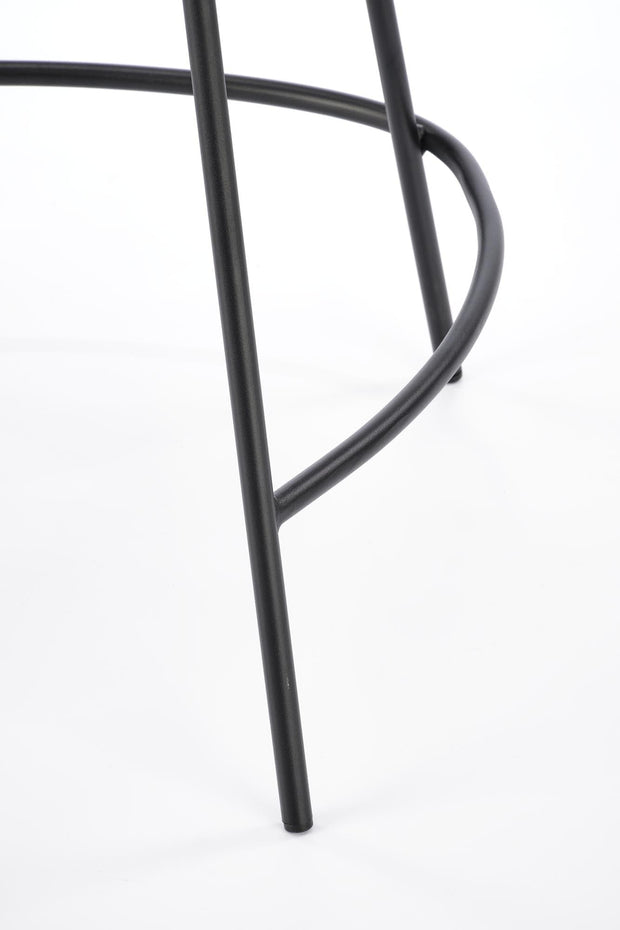 Halmar Scaun de bar tapitat cu stofa si picioare metalice, H118 Bej / Negru, l53xA57xH90 cm