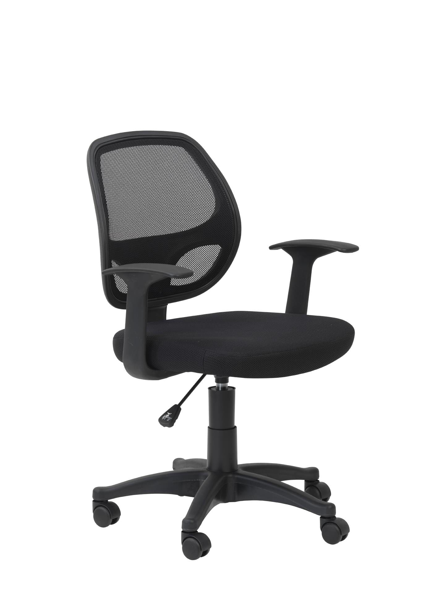 Dorel Home Scaun de birou ergonomic tapitat cu stofa, Davis Negru, l61xA55xH100 cm