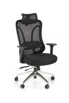 Scaun de birou ergonomic tapitat cu stofa, Gilberto Negru, l64xA70xH121-129 cm (3)