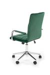 Scaun de birou pentru copii tapitat cu stofa, Gonzalez IV Velvet Verde Inchis / Crom, l53xA60xH93-105 cm (3)