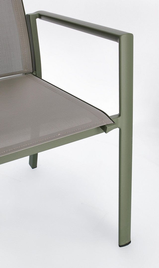 Scaun de gradina / terasa din aluminiu, Konnor Verde, l56,2xA60xH88 cm (6)