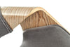Scaun din pal tapitat cu stofa si picioare de lemn, Kai-396 Velvet Gri / Stejar, l56xA55xH77 cm (9)