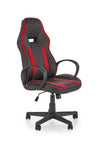 Scaun gaming tapitat cu piele ecologica, Ragnar Negru / Rosu, l61xA70xH112-121 cm