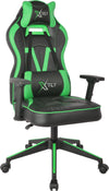 Asir Scaun gaming tapitat cu piele ecologica, XFly Vendetta Verde / Negru, l62xA46xH120 cm