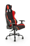 Scaun gaming tapitat cu stofa, Drake Negru / Rosu, l69xA62xH127-134 cm