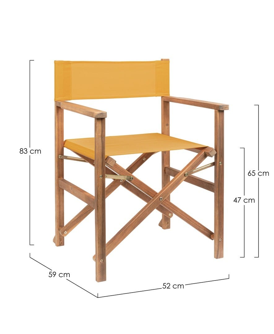 Scaun pliabil de gradina / terasa, din lemn de salcam, Noemi Mustariu, l52xA59xH83 cm (1)