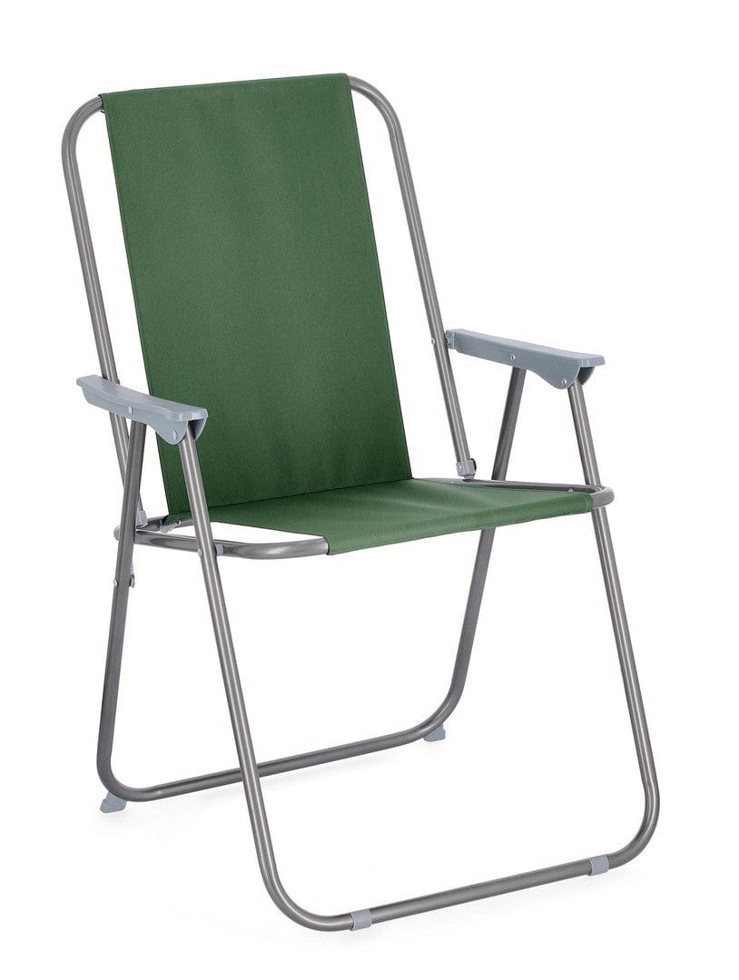 Scaun pliabil de gradina / terasa, din metal, Malibu Verde, l56xA63xH85 cm