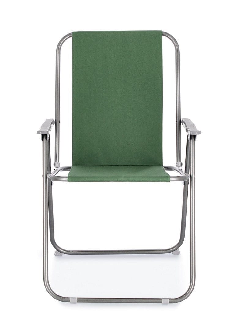 Scaun pliabil de gradina / terasa, din metal, Malibu Verde, l56xA63xH85 cm (2)