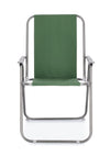 Scaun pliabil de gradina / terasa, din metal, Malibu Verde, l56xA63xH85 cm (2)