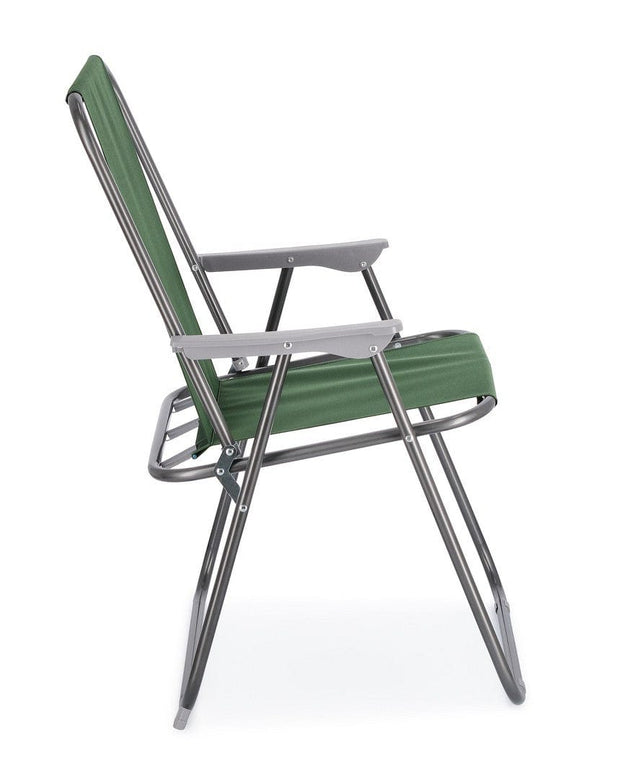 Scaun pliabil de gradina / terasa, din metal, Malibu Verde, l56xA63xH85 cm (4)