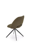 Scaun rotativ tapitat cu stofa si picioare metalice, K546 Verde Olive / Negru, l52xA60xH79 cm (6)