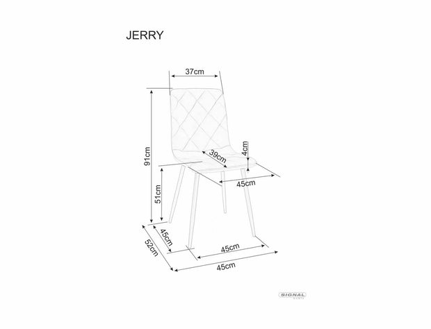 Scaun tapitat cu stofa si picioare metalice, Jerry Velvet Bej Inchis / Negru, l45xA39xH91 cm (2)