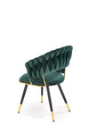 Scaun tapitat cu stofa si picioare metalice, K551 Velvet Verde Inchis / Negru / Auriu, l62xA58xH85 cm (6)