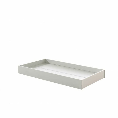 Sertar pat din MDF, pentru copii, Toddler Alb, l138,6xA73,7xH14,6 cm