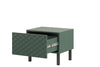 Bogart Set 2 noptiere din pal, MDF si metal, cu 1 sertar, Scalia II 50-1SZ Verde / Negru, l50xA42xH42 cm