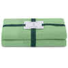 Decoking Set 2 prosoape de baie din bumbac, Flos Verde Mint, 50 x 90 cm / 70 x 130 cm