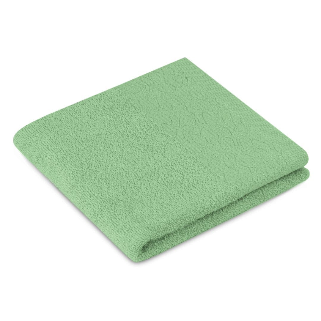 Decoking Set 2 prosoape de baie din bumbac, Flos Verde Mint, 50 x 90 cm / 70 x 130 cm