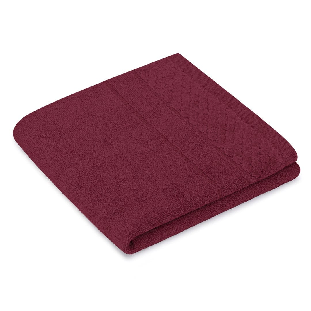 Decoking Set 2 prosoape de baie din bumbac, Rubrum Burgundy, 50 x 90 cm / 70 x 130 cm