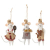 Bloomingville Set 3 ornamente pentru brad, Peo Maro, L10xl5xH13 cm