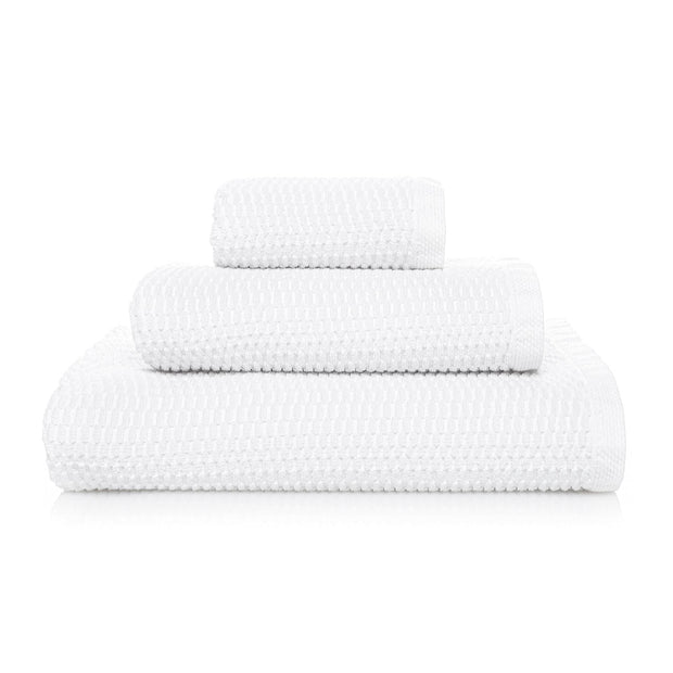 Set 3 prosoape baie din bumbac, Go Vegan Alb, 30 x 50 / 50 x 100 / 70 x 140 cm