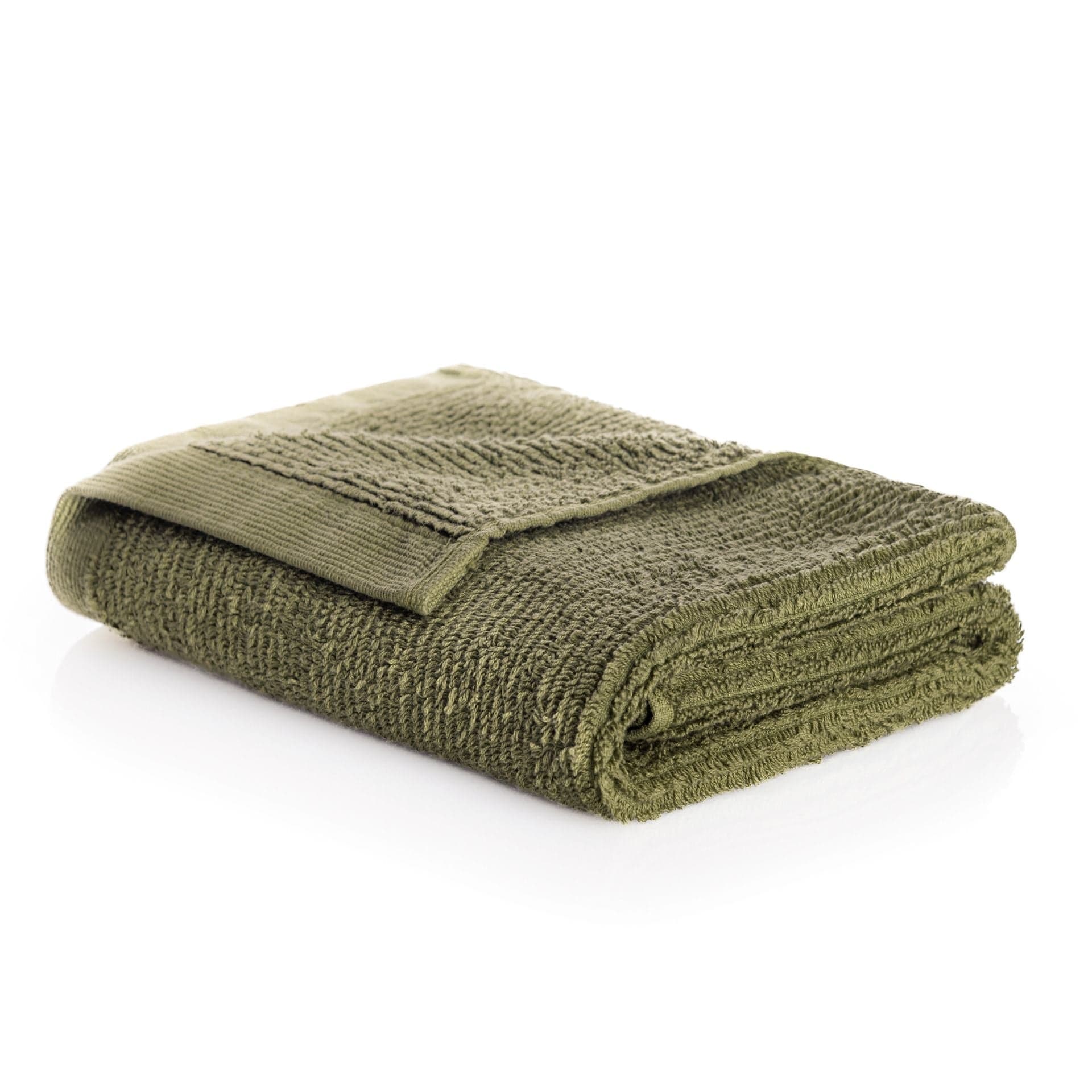 Set 3 prosoape baie din bumbac, Ribbon Verde Olive, 30 x 50 / 50 x 100 / 70 x 140 cm (3)