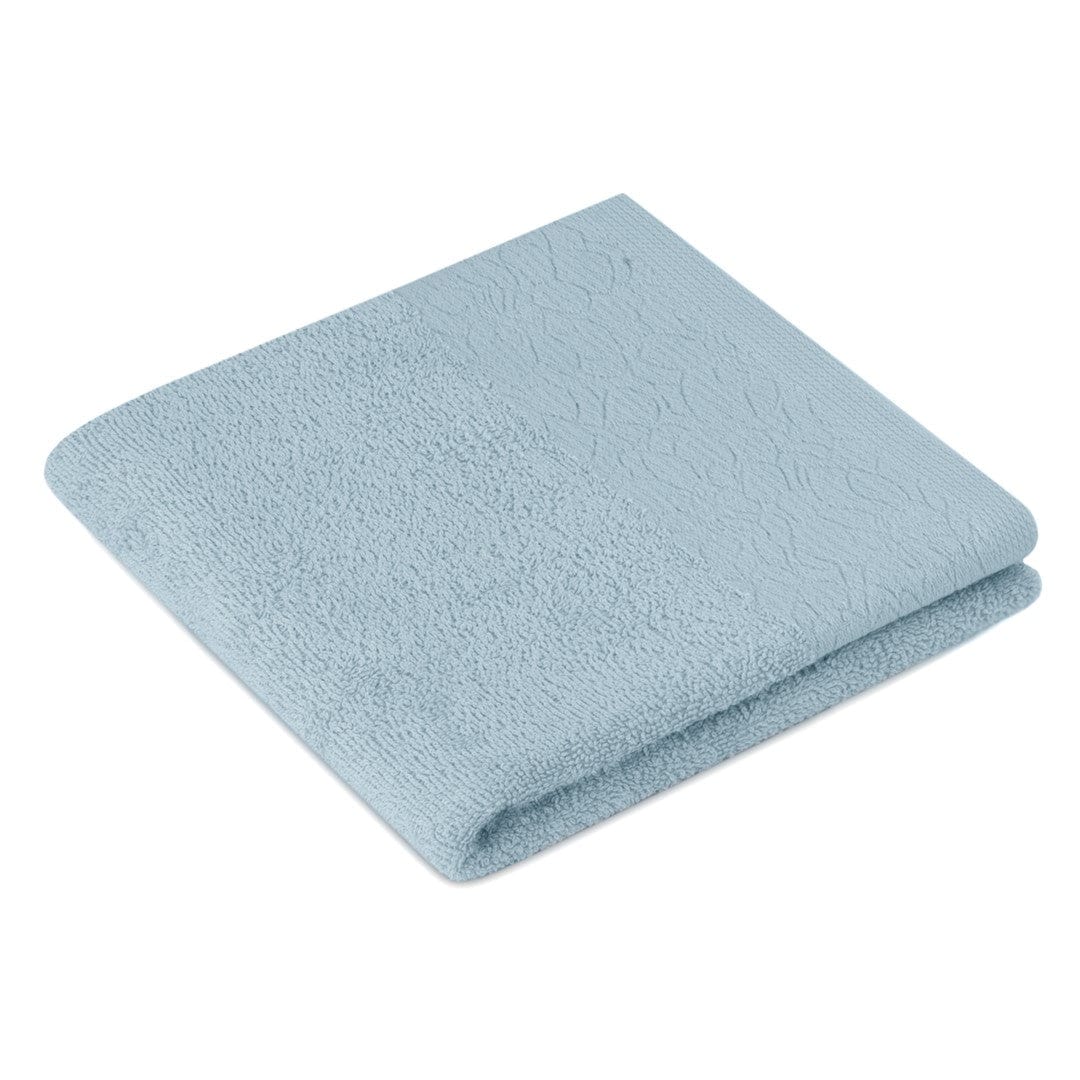 Decoking Set 3 prosoape de baie din bumbac, Flos Bleu, 30 x 50 cm / 50 x 90 cm / 70 x 130 cm