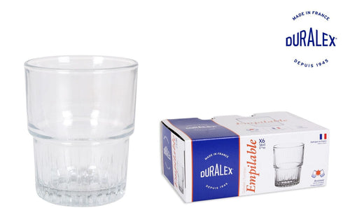 Set 6 pahare din sticla, Amalfi Transparent, 160 ml