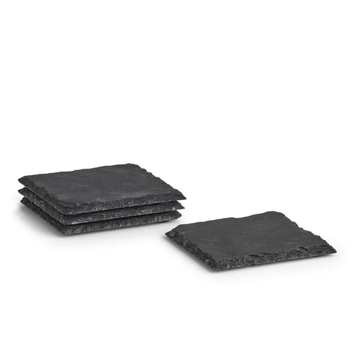 Set coastere, Slate Grafit, 4 piese, L10xl10 cm