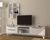 Oyo Set de mobila living din pal, 2 piese, Doruk Alb