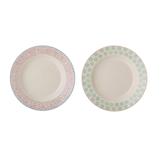 Set farfurii pentru paste, din ceramica, Patrizia Verde, Ø25xH4 cm, 2 piese