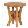 Set masa + 2 scaune pentru gradina / terasa, din lemn de tec, Cindy Natural, Ø40xH43,5 cm (5)