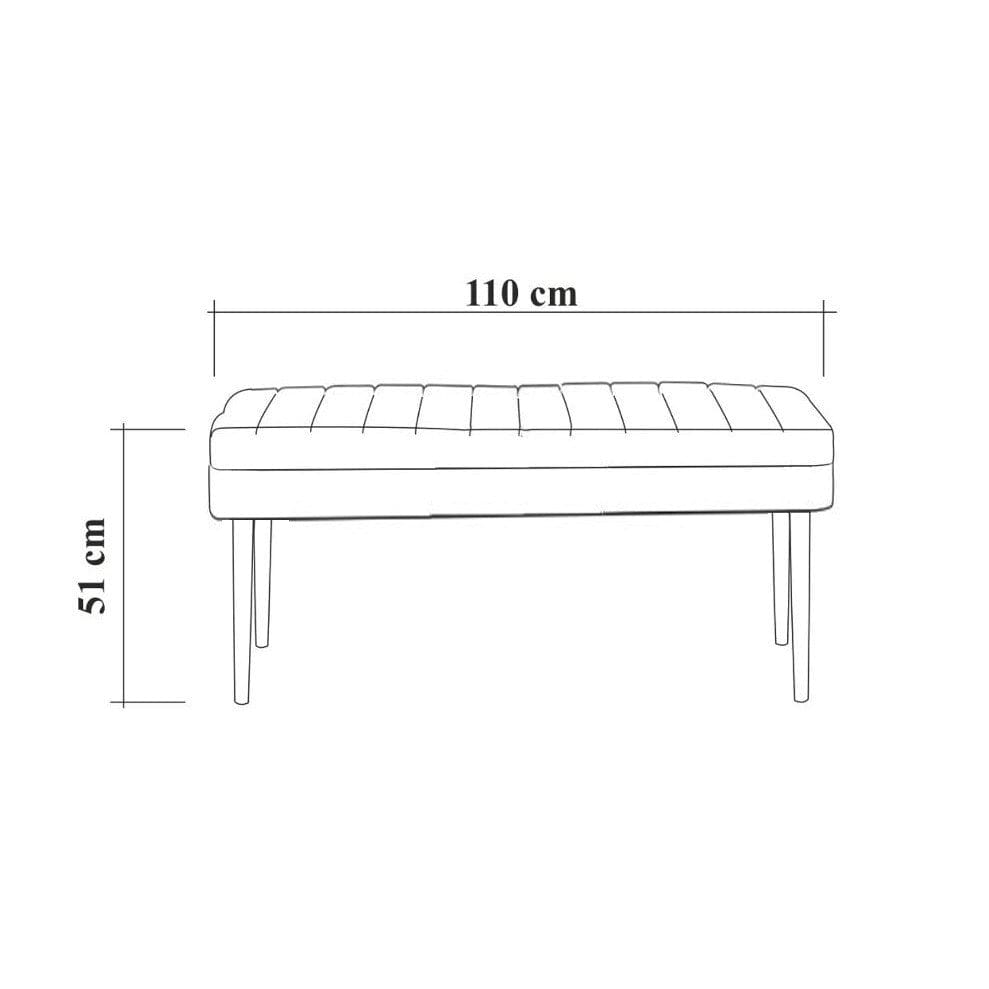 Asir Set masa extensibila din pal si lemn + 2 scaune tapitate cu stofa + 1 banca tapitata cu stofa, Vina 0900 Pin Atlantic / Cappuccino, L130-165xl80xH77 cm