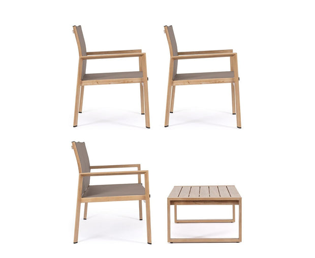 Set mobilier pentru gradina / terasa, Everly Natural, 2 fotolii + canapea 2 locuri + masa de cafea (6)