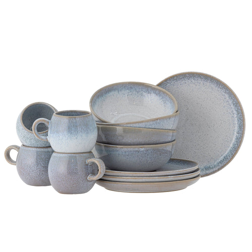 Set vesela din ceramica, Paula Albastru, 12 piese