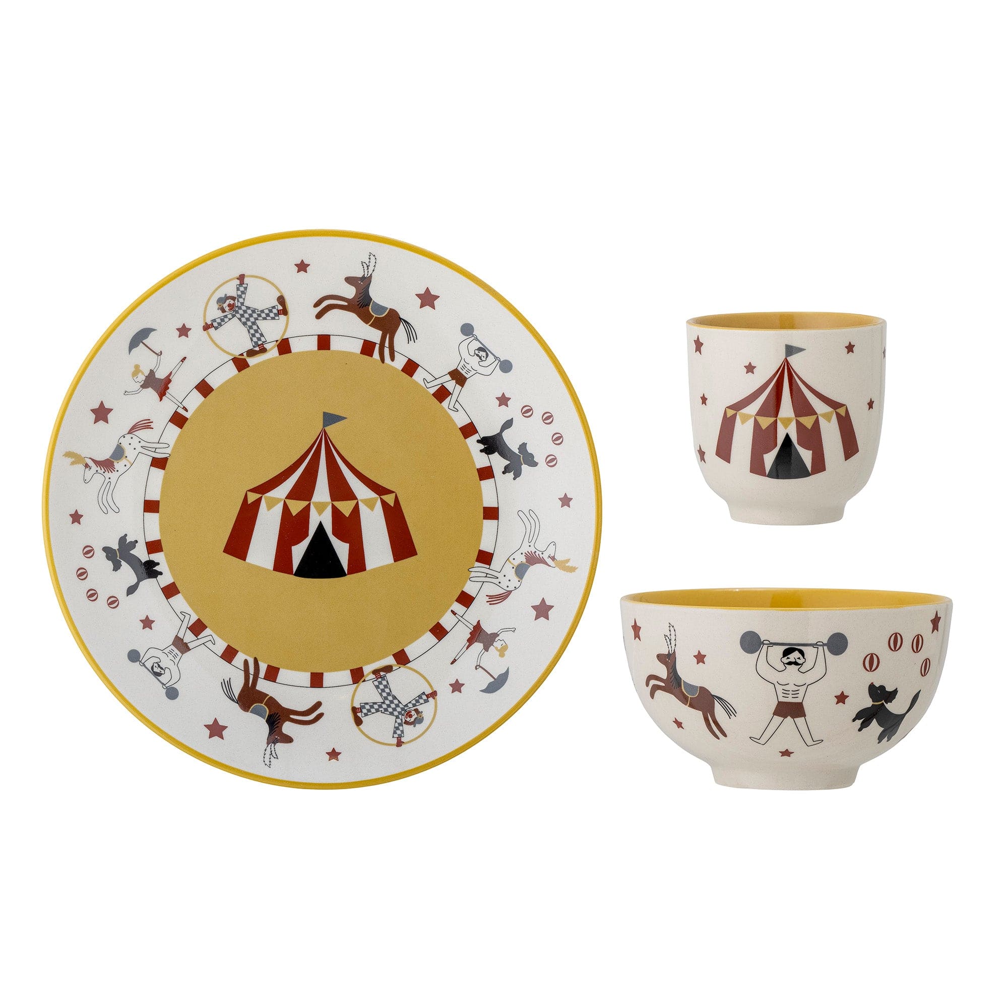 Set vesela din ceramica, pentru copii, Cilan Natural, 3 piese (1)