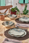 Set vesela din portelan, Hermia Dinner Multicolor, 24 piese (1)