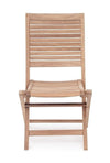 Bizzotto Set 2 scaune pliabile de gradina / terasa din lemn de tec Marylandis Natural, l50xA59xH91 cm