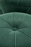 Halmar Set 2 taburete tapitate cu stofa si spatiu de depozitare Polymorph Verde inchis, Ø40xH44 / Ø33xH38 cm