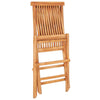 Set masa + 2 scaune pliabile pentru gradina / terasa, din lemn de tec, Arlo Natural / Bej, L60xl60xH65 cm (10)