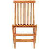 Set masa + 2 scaune pliabile pentru gradina / terasa, din lemn de tec, Arlo Natural / Crem, L60xl60xH65 cm (9)