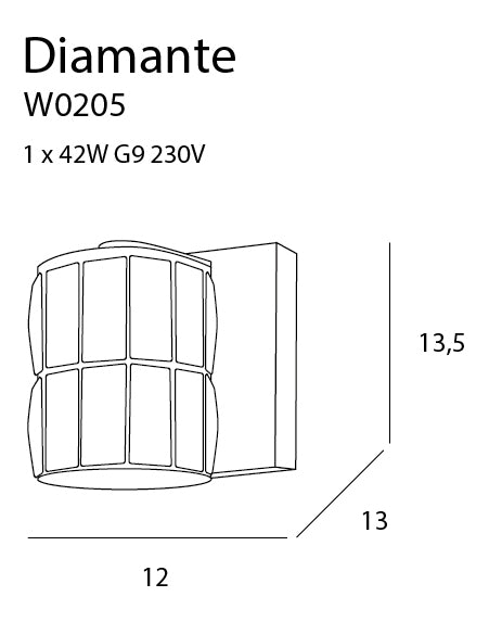 Aplica Diamante W0205 Crom (2)