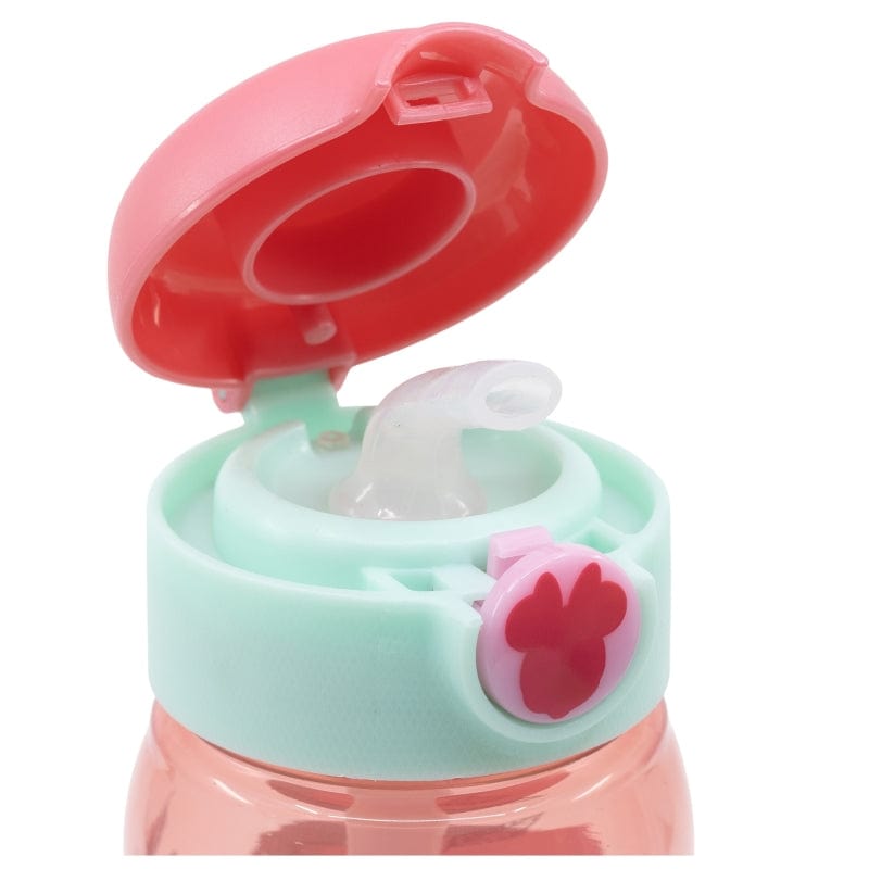 Sticla de apa pentru copii, cu pai, din plastic, Minnie Mouse Multicolor, 510 ml (2)