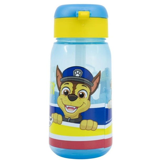 Sticla de apa pentru copii, cu pai, din plastic, Paw Patrol Multicolor, 510 ml (1)