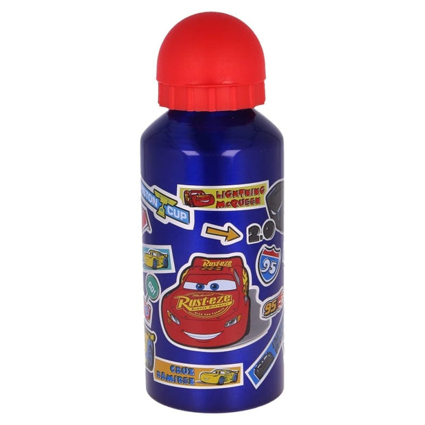 Sticla de apa pentru copii, din aluminiu, Cars Multicolor, 400 ml