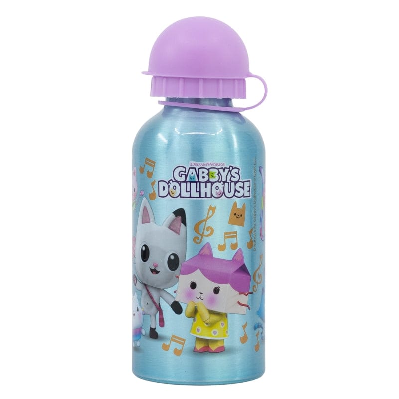 Sticla de apa pentru copii, din aluminiu, Dollhouse Multicolor, 400 ml (1)