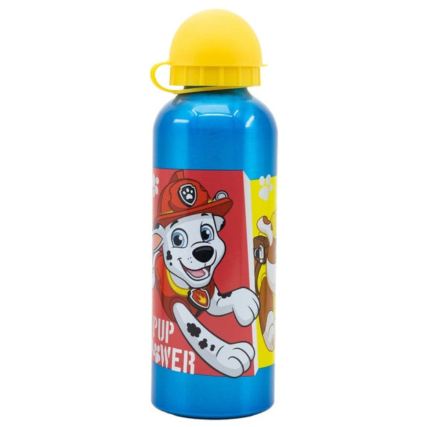 Sticla de apa pentru copii, din aluminiu, Pup Power Multicolor, 530 ml (1)