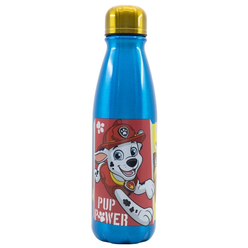 Sticla de apa pentru copii, din aluminiu, Pup Power Multicolor, 600 ml